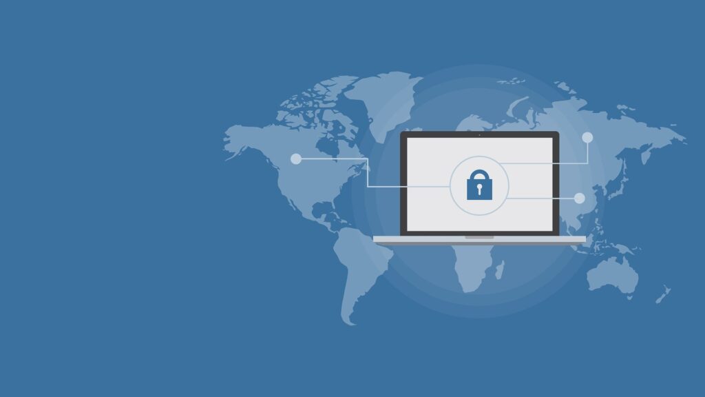 Laptop with a secure network